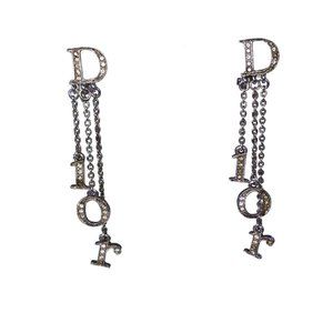Dior | Jewelry | Christian Dior Monogram Dangle Signature Rhineston ...